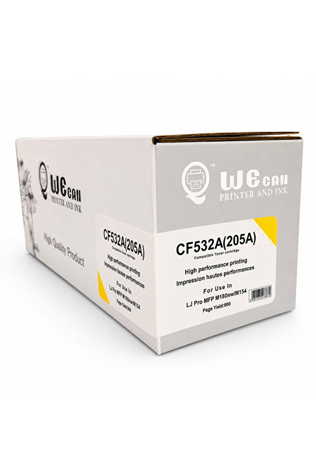 حبر CF532A 205A أصفر (Yellow) متوافق مع طابعات HP