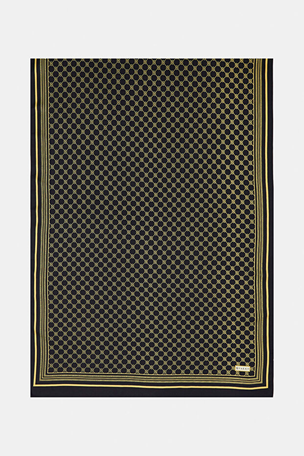 Monogram Patterned Silk Shal