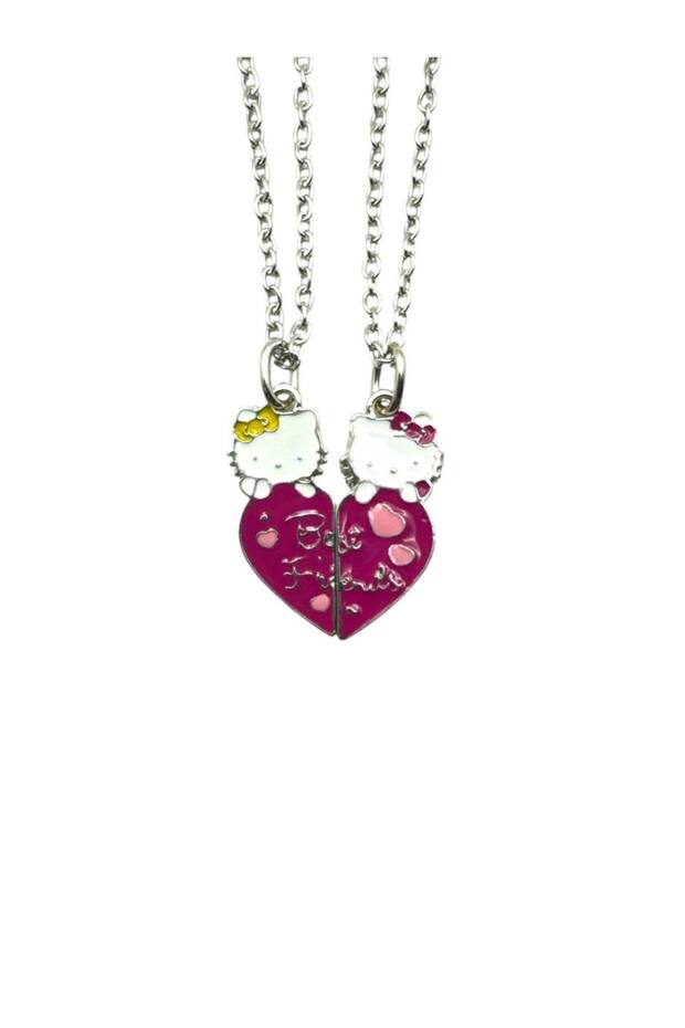 Hello Kitty Best Friend Figured Necklace – Cute Double Friendship Jewelry with 60 cm Chain