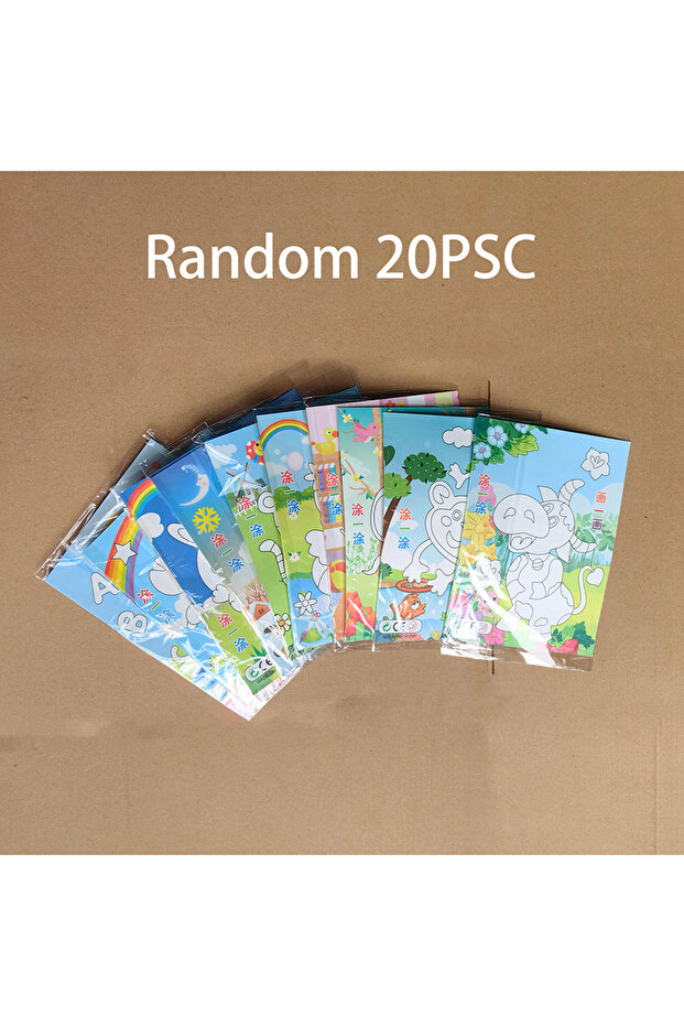 Random 20 Books DIY Cartoon Animal 3D Eva Foam Sticker Puzzle 20 Styles Handmade Early Learning Educ