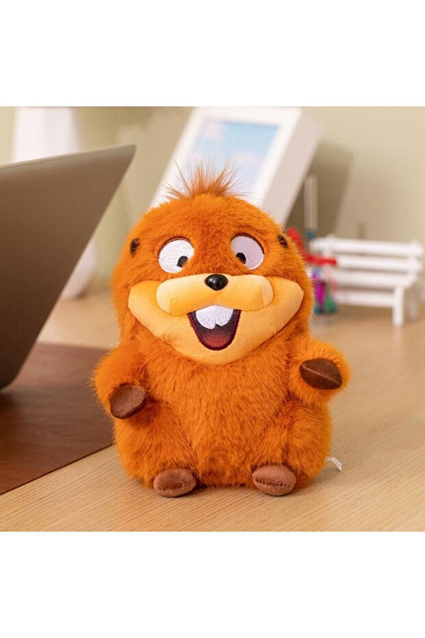 A 20cm 2026 New Hoppers Tom Lizard Plush Doll Anime Peripherals King George Mabel Loaf Beaver Plushi