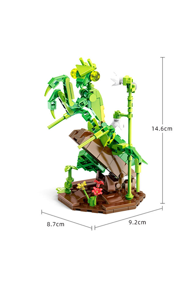 S no Box 169pcs Cute Animals The Insect Collection Butterfly Mantis Bee Snail Building Blocks Kit Br
