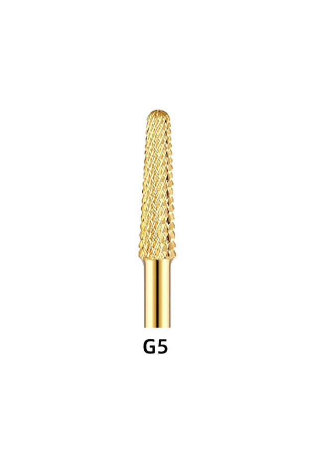 مجموعة رؤوس مثقاب أظافر G5 قطعة واحدة 3/32 بوصة - رأس كربيد على شكل حرف L ذو طرف توقف أملس للحصول على لمسة نهائية احترافية، فا