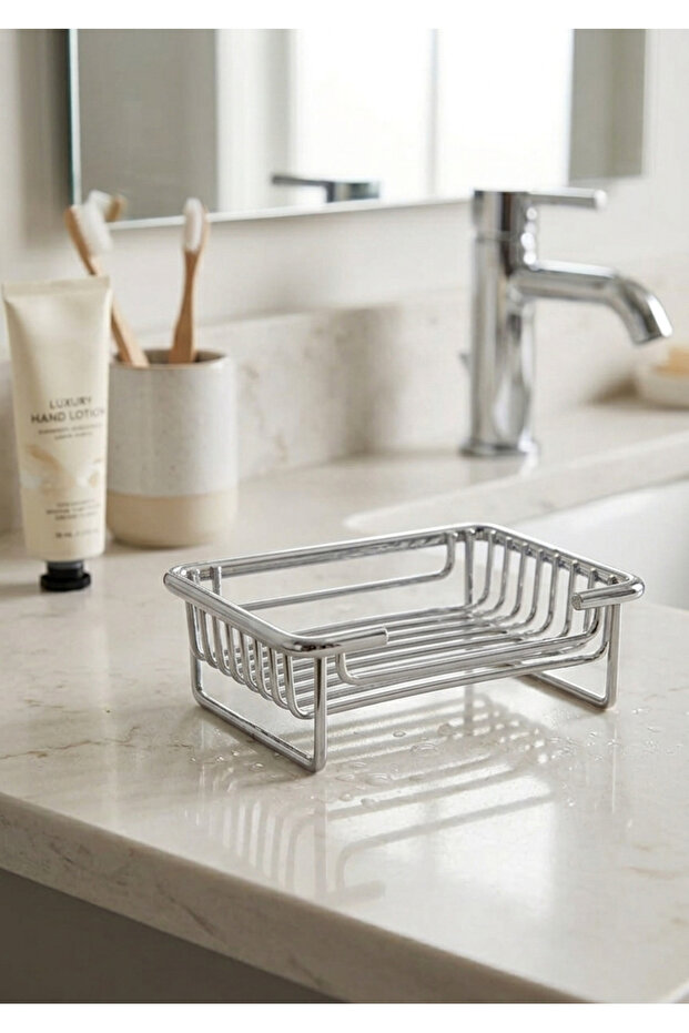 Rectangular Countertop Soap Dish - BRASS 1046-2