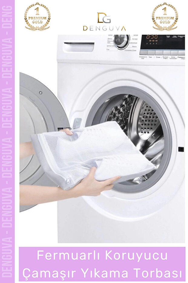 Special Production Premium Protective Zippered Stain Remover Shoe Laundry Bag Net - 2 Pieces