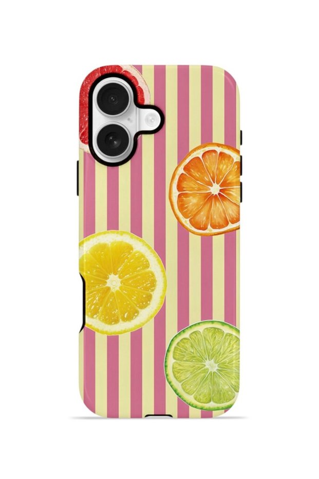 iPhone 17 Vorian Dual Layer Case Citrus Fiesta Stripe