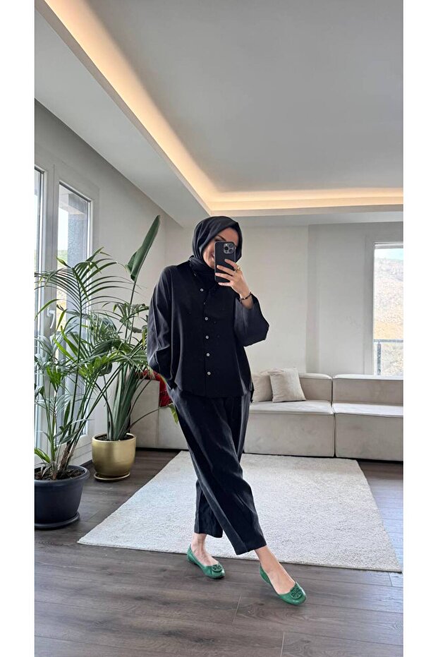 5629 - طقم نسائي أنيق ومريح من قماش مودال ناعم