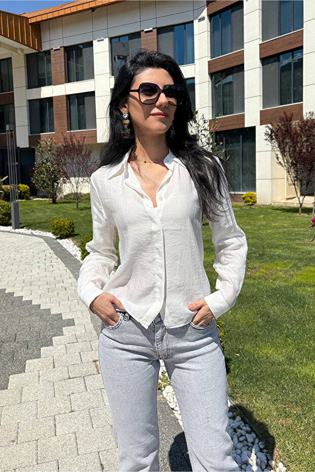 İpeksi Şifon Gömlek