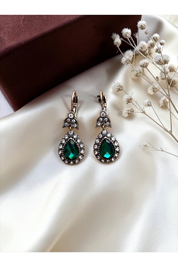 Zircon Stone Water Drop Earrings
