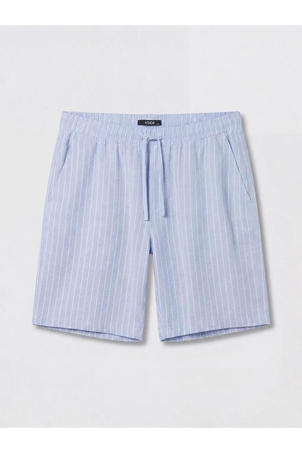 Comfortable Fit Linen-Look Men's Shorts (S6)