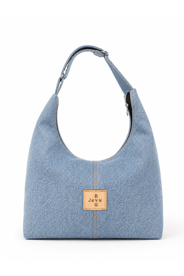 Women's Denim Shoulder Bag Daily Use Jean Bag
