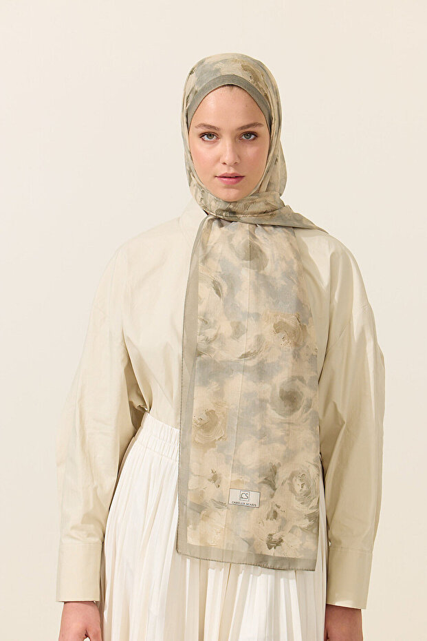 Zenya Soft Cotton Shawl - Çağla
