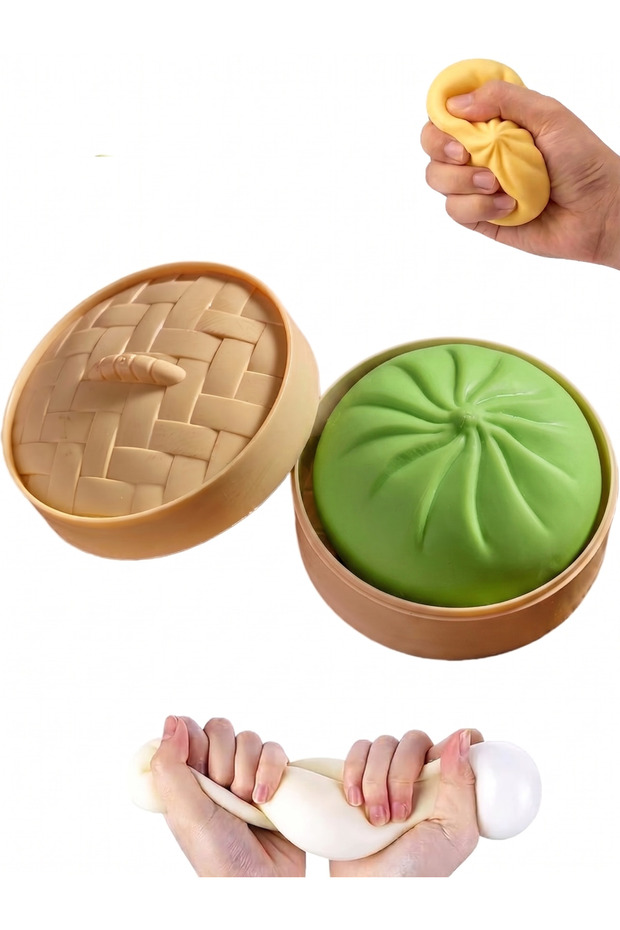 Premium Dumpling Squishy Fidget Toy – Soft Bao Bun Stress Relief Balls | Anti-Anxiety Sensory Squeeze Toy for Kids & Adults | Office Decompression Desk Accessory & Calming Toy Gift