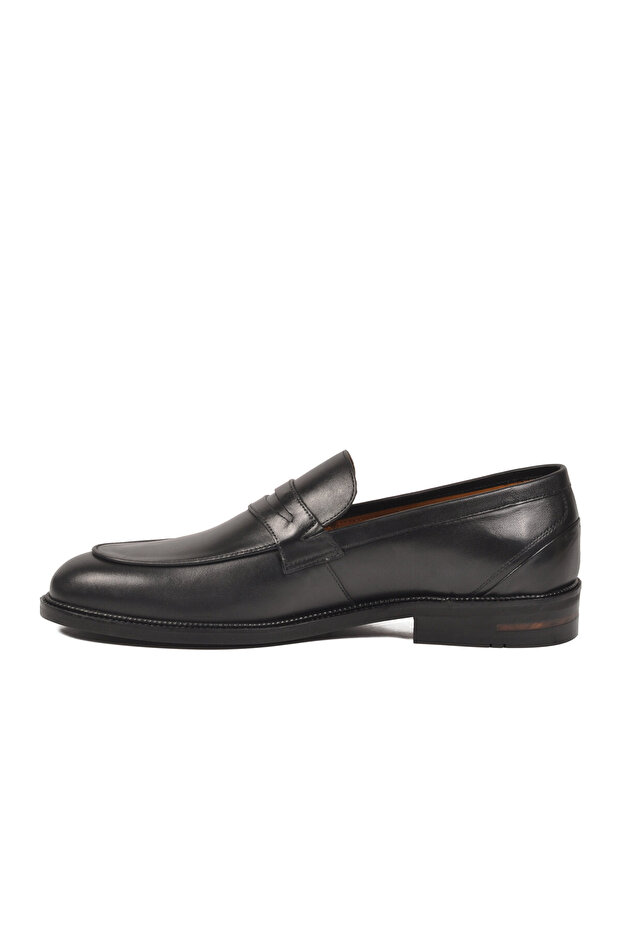 Black Genuine Leather Men's Casual Shoes 3085 m