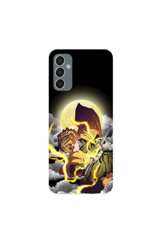 Samsung Galaxy M13 Compatible Anime 4/2 Design Transparent Case