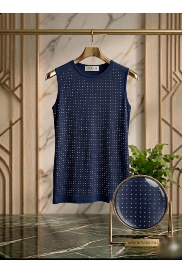 Women's Front Stone Detailed Innerwear Tunic