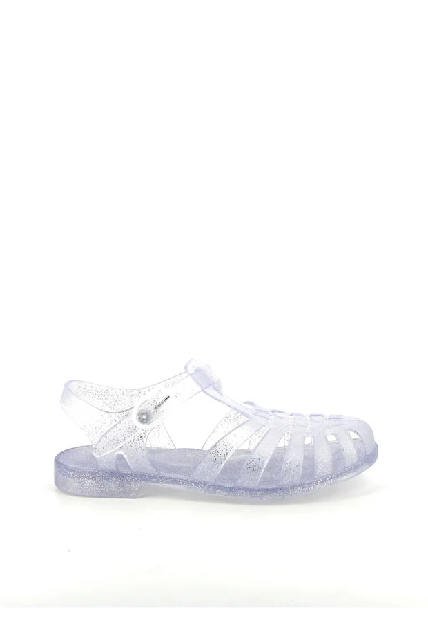 Sunmif Matte Argent Paillete - Matte Transparent Women's Sandals