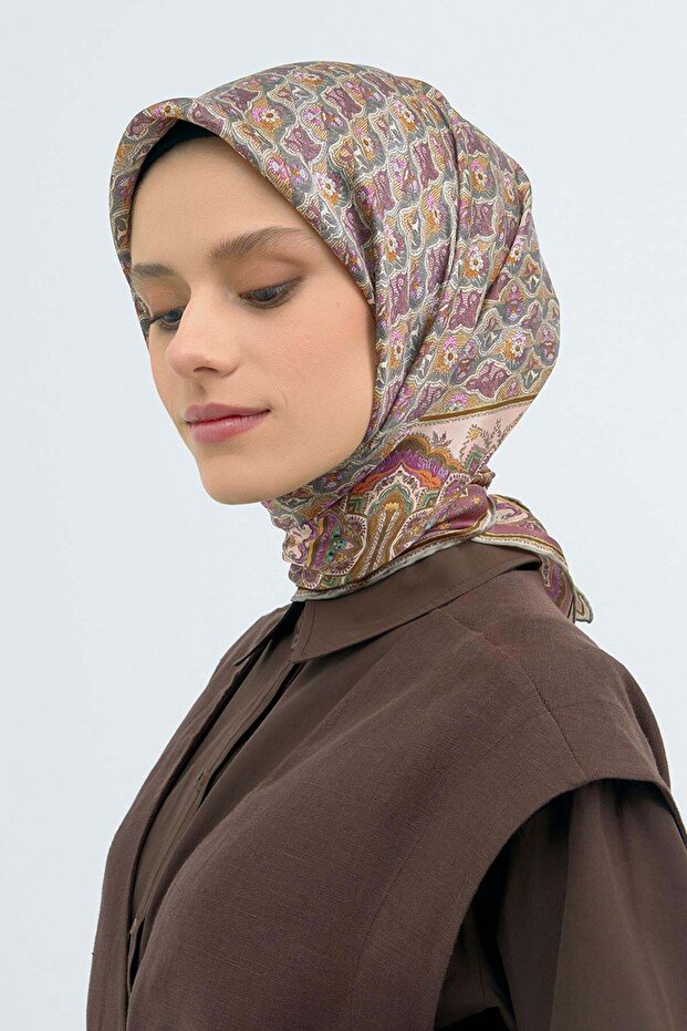 Silk Scarf 2026 Spring-Summer - 9518D-32 - Sultan Model - Sura