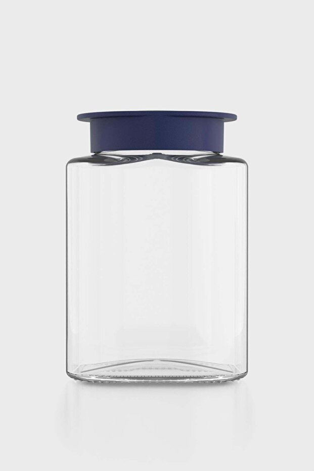 Gaia 1400 ml Organizer Glass Jar 131083 Navy Blue