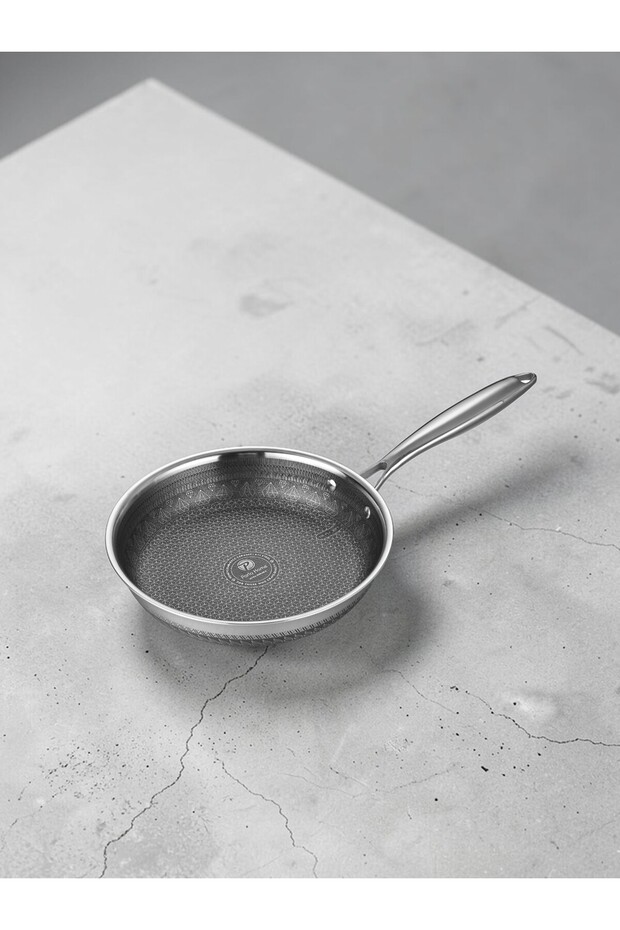 Imperial Series 20Cm Frypan I-250, 3Ply Stainless Steel 304, Full Non-stick, Etched pattern+KFCC Ceramic coating, Induction based, PFOA-Free.