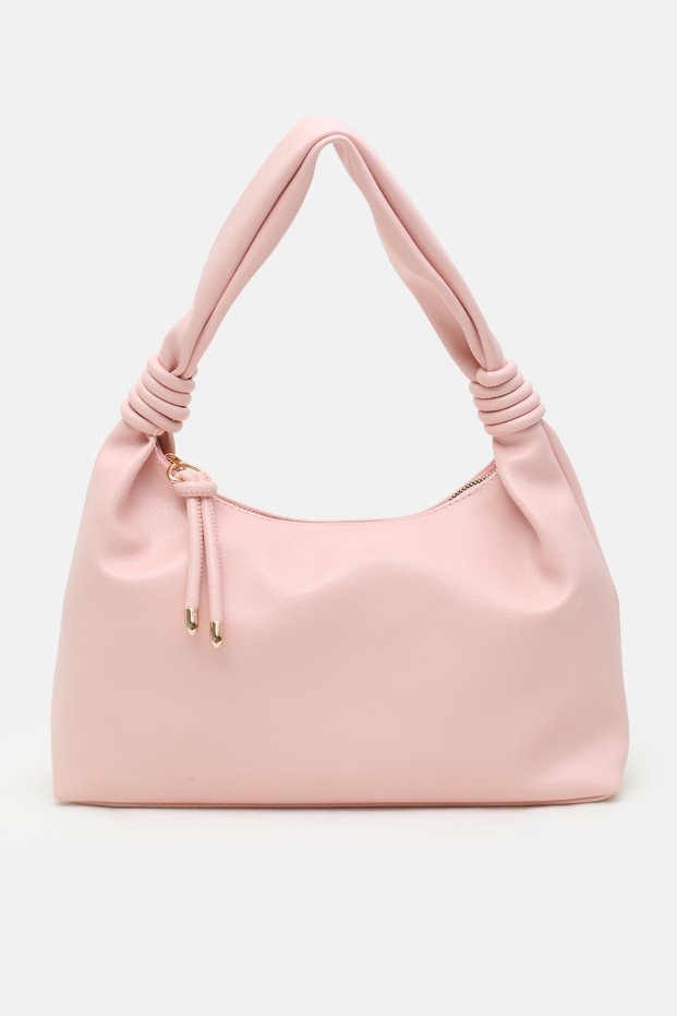 Women's Powder Wide Lined Shoulder Bag