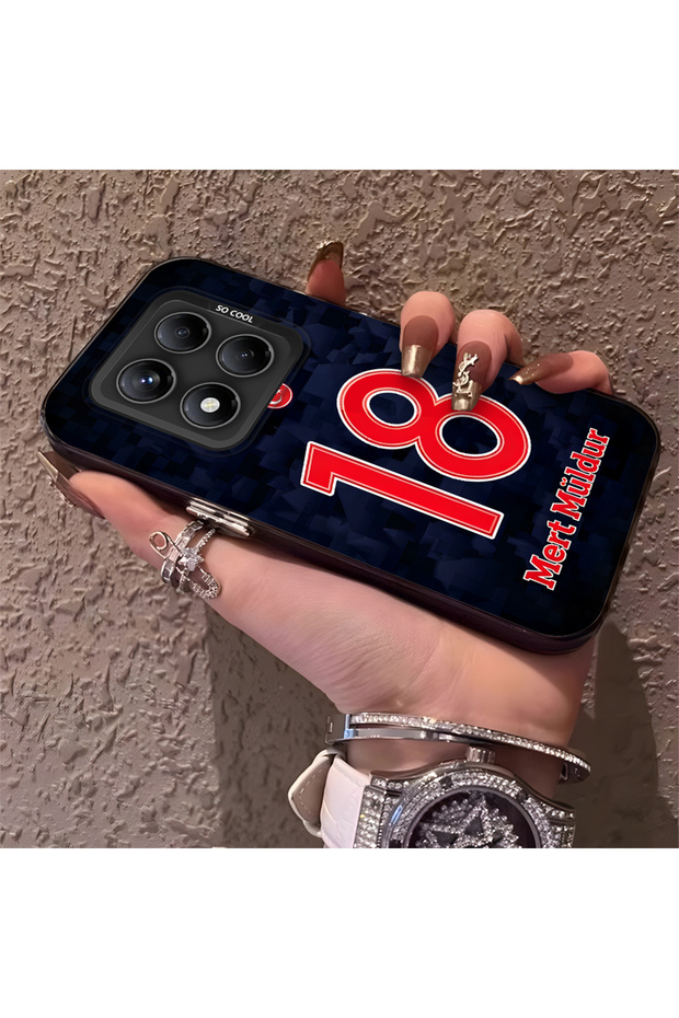 Silicone Edge Hard Back Phone Case Compatible with Redmi Note 14 Pro 4g Mert Müldür