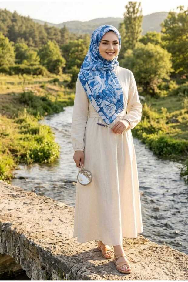 Jawel Floral Motif Cotton Soft Shawl