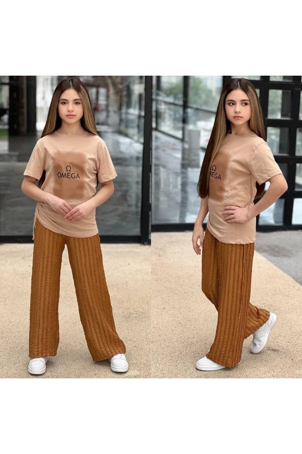 Girl's T-Shirt and Loose Pants Set