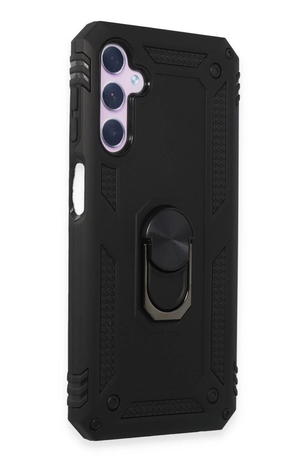 Ilkeshop New Galaxy A14 4g Case Sofia Ring Silicone Cover (195305) - Black