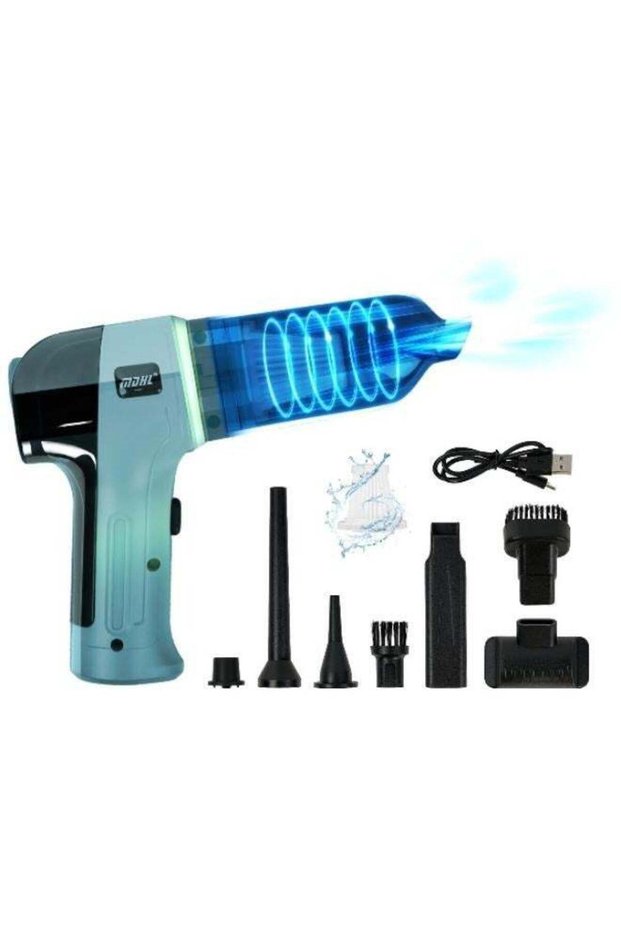 Handheld Vacuum Cleaner Mini Portable Rechargeable Car Vacuum Cleaner Cordless with 9000PA Powerful Suction with 5 Versatile Attachments and Cleaning Brush