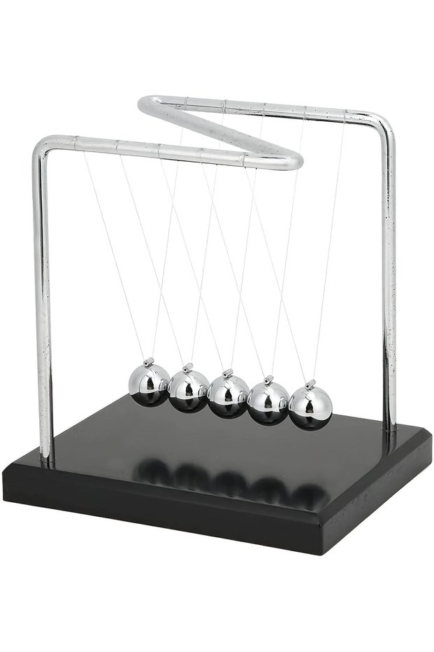 Newton Balance Balls (Z) Model Physics Law Statue Stress Reducer Metal Ball Balance Workplace Office Home Gift Desktop Decoration