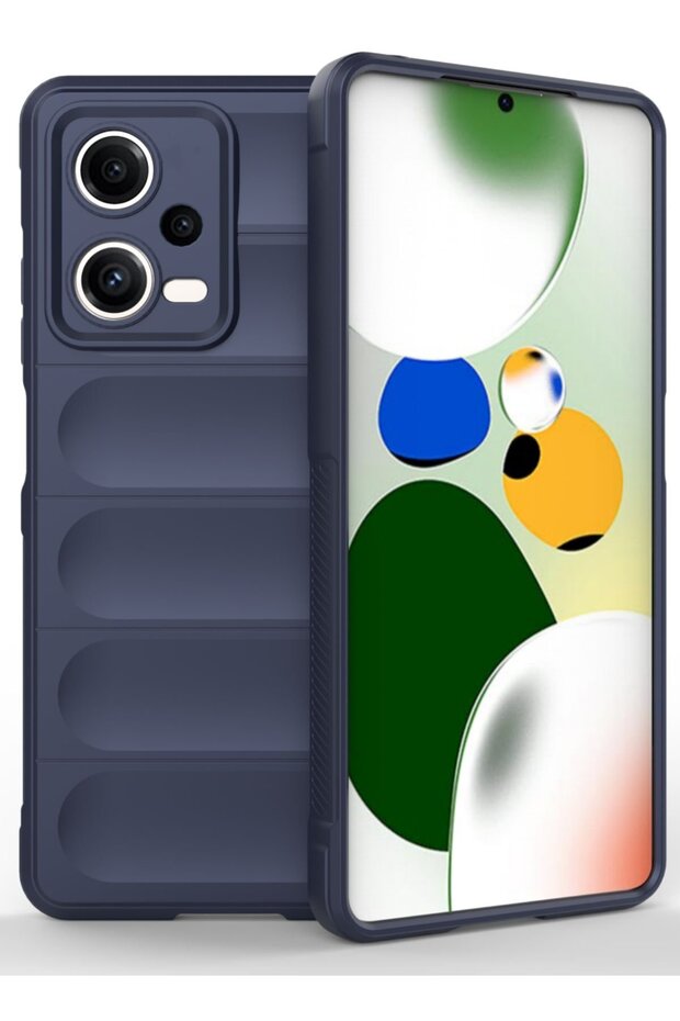 Ilkeshop New Redmi Note 12 5g Case Optimum Silicone (110846) - Navy Blue