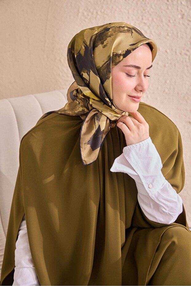 Twill Silk Signature Khaki 90X90