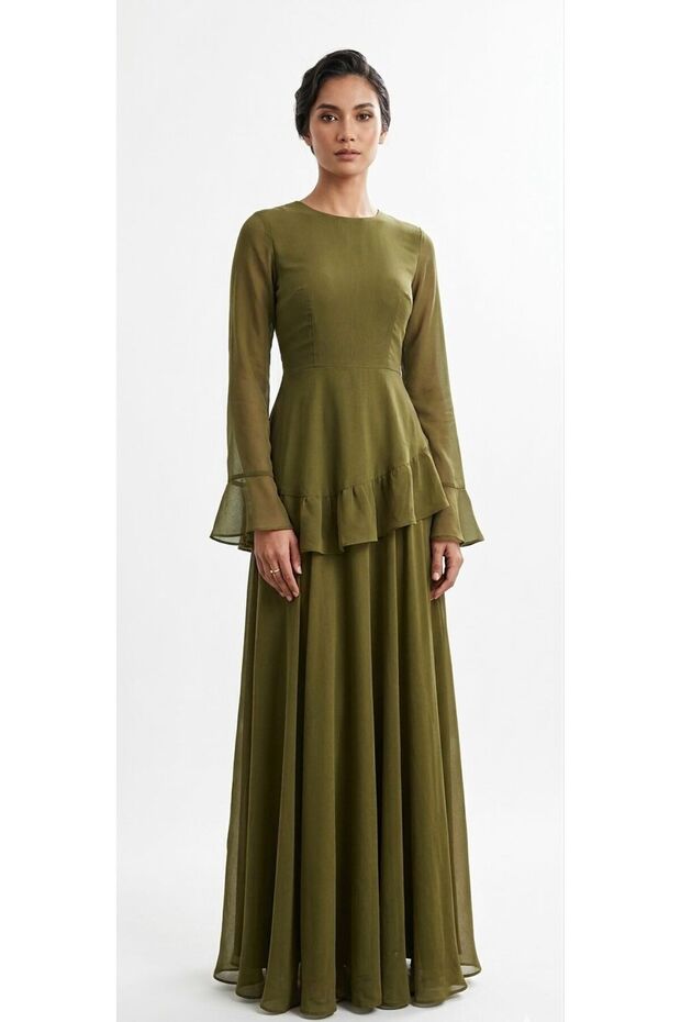 Ruffles gown