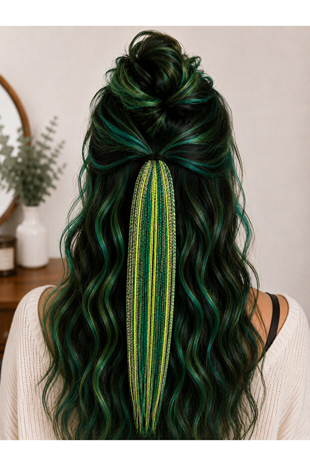 Forest Sparkle Braided Hair Clip – Natural Boho Hair Accessory