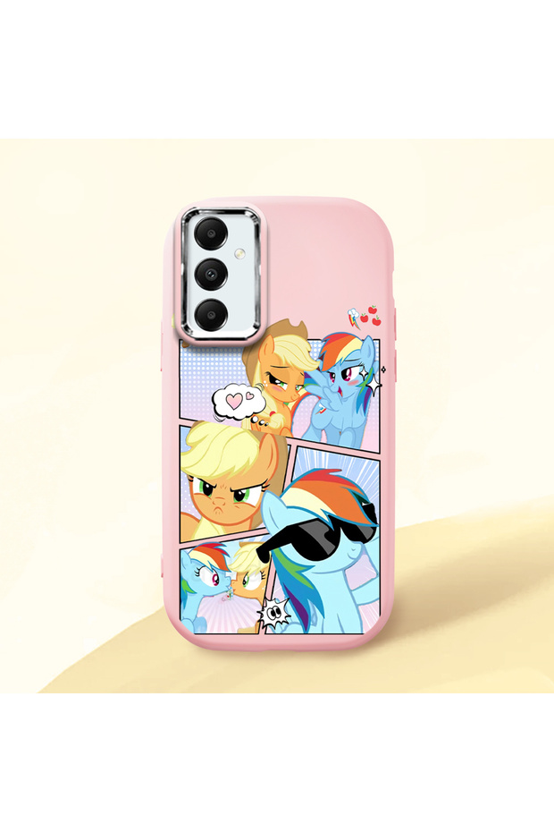 Pink Silicone Case with Shock-Absorbing Camera Protection Compatible with Samsung Galaxy A05S