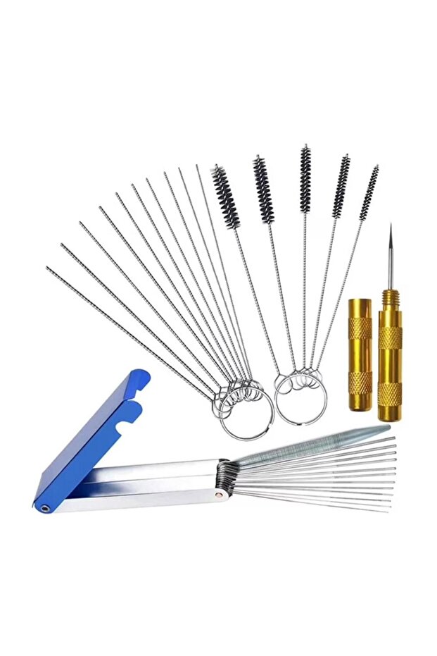 1set Professional Carburetor Cleaning Kit Nylon Brushes Steel Needles Tool Set for Motorcycle ATV Ch