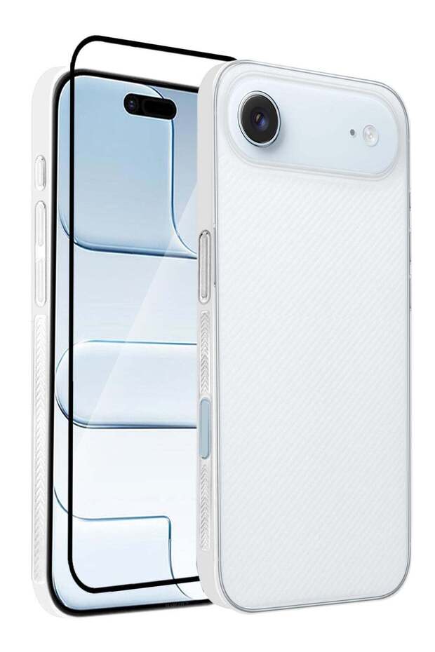 2 Packs Case Cover for iPhone 17 Air - Sturdy Durable Ultra-Thin Case - White-2