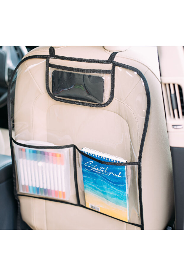 1pc Car Seat Back Kick Protectors, Anti-kick pad for chair back, Protection from Dirt, Mud, scratch