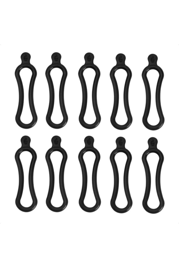 L 10pcs 1 Set Durable Flexband for Black Bike Mount Easy Install T6/L2/Q5 Torch Headlight Rear Light