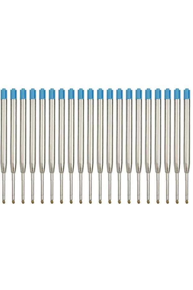 20pcs blue 10/20/30/50pcs L:3.9 In Ballpoint Pen Refills for Parker Pens Medium Point blue Black Ink