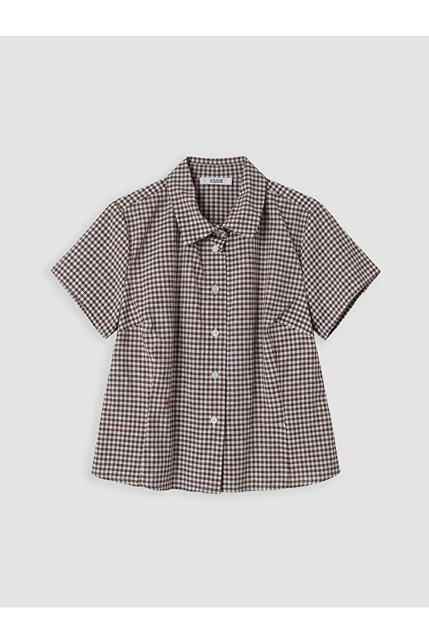 Nevavm with a Difference Plaid Short Sleeve Women's Shirt