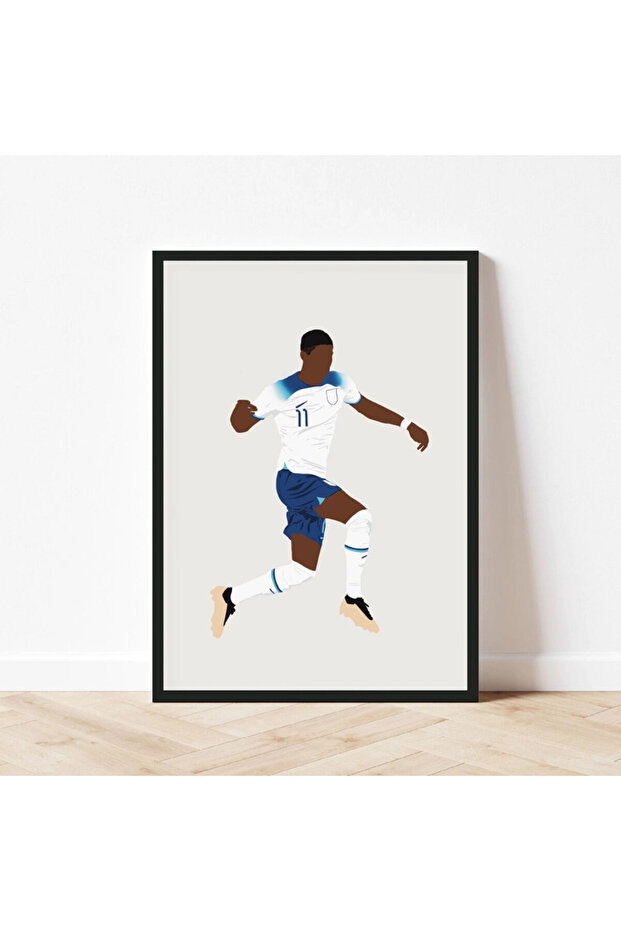 Kylian Mbappe France Poster with Frame 30x40cm