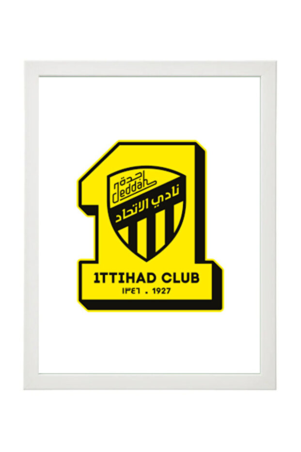 Al Ittihad Club Poster with Frame 30x40cm