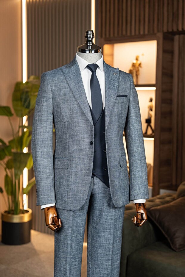 Vest Suit Blue