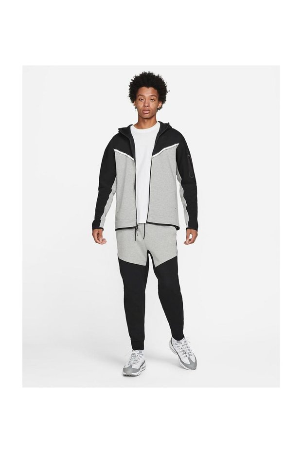 Tech Fleece Black-Grey Men's Tracksuit Set