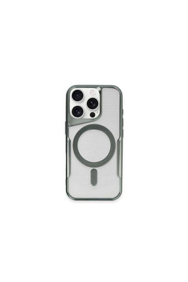 Apple iPhone 14 Pro Case Boyi Magsafe Silicone Cover - Green