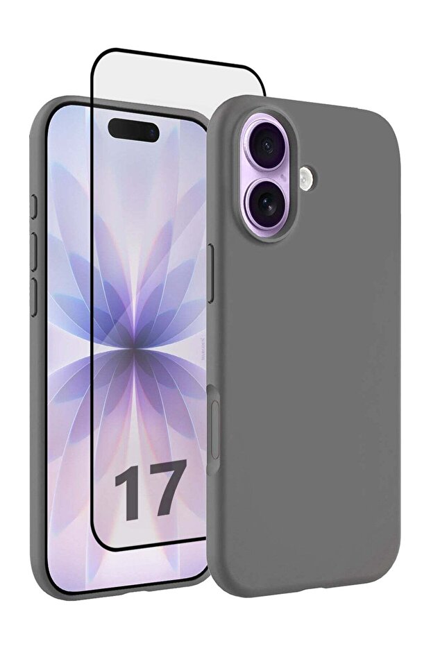 2 Packs Silicone Protective Phone Case for iPhone 17 - Soft Anti-Scratch Microfiber Lining