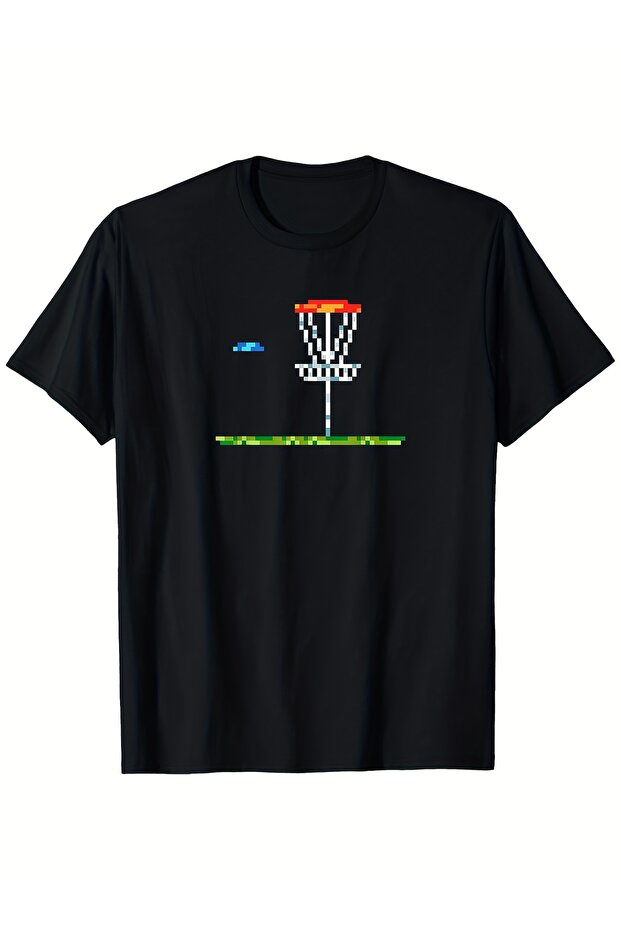 8-bit pixel pattern T-shirt - 1