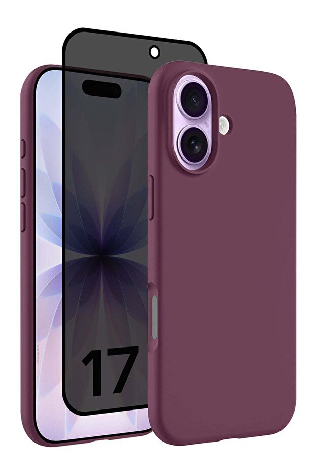 2 Packs Silicone Protective Phone Case for iPhone 17 - Soft Anti-Scratch Microfiber Lining